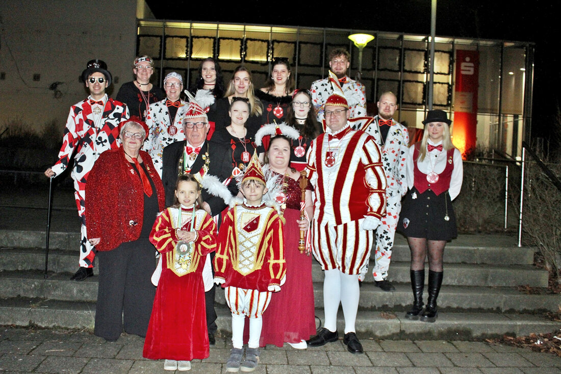 Saalprinzenpaar 2026 Heiko I. Plumpe und Jaqueline I. mit Elferat